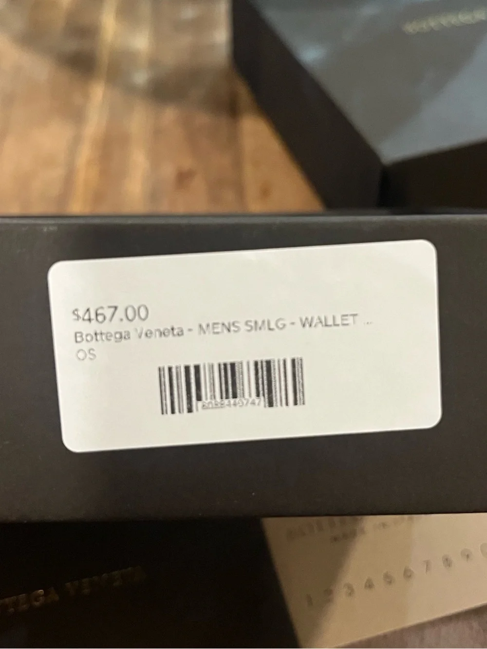 NIB*** Bottega Veneta Logo Embossed Two Tone Bi-fold Wallet